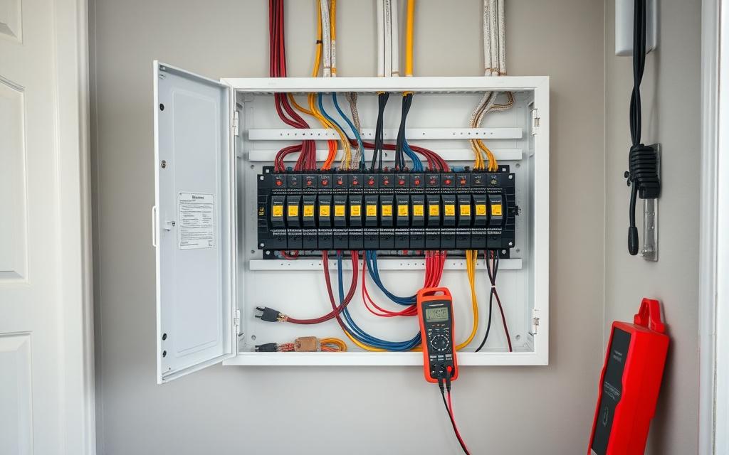 Upgraded distribution board with new breakers in a Setapak terrace house
